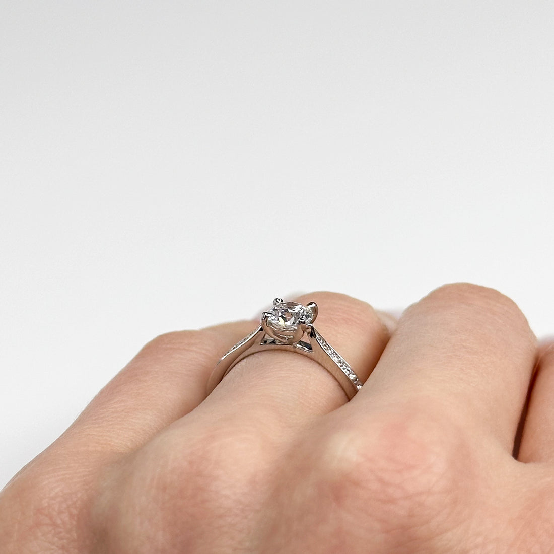 0.70ct GIA Diamond Engagement Ring in Platinum