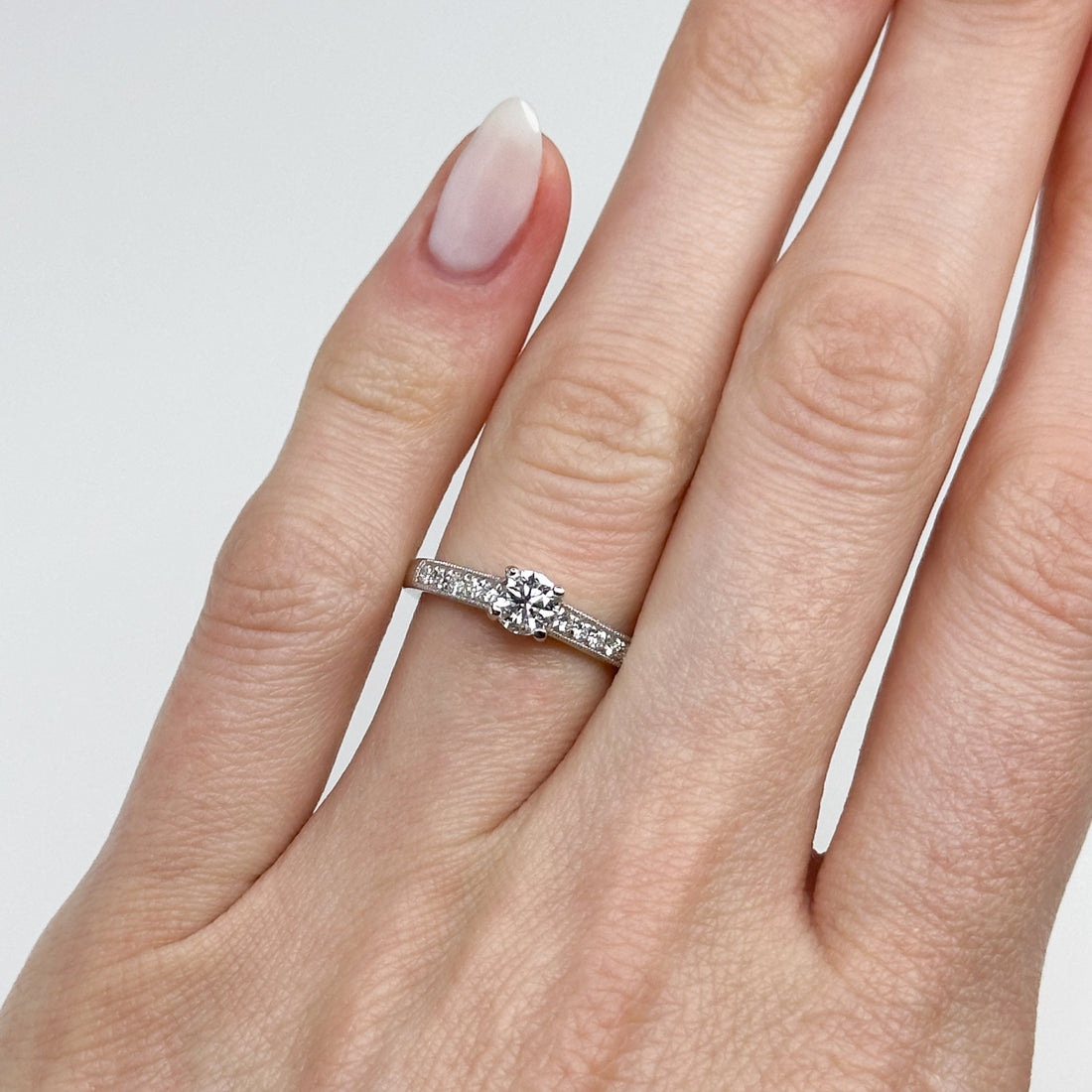 0.40ct GIA Diamond Engagement Ring in Platinum