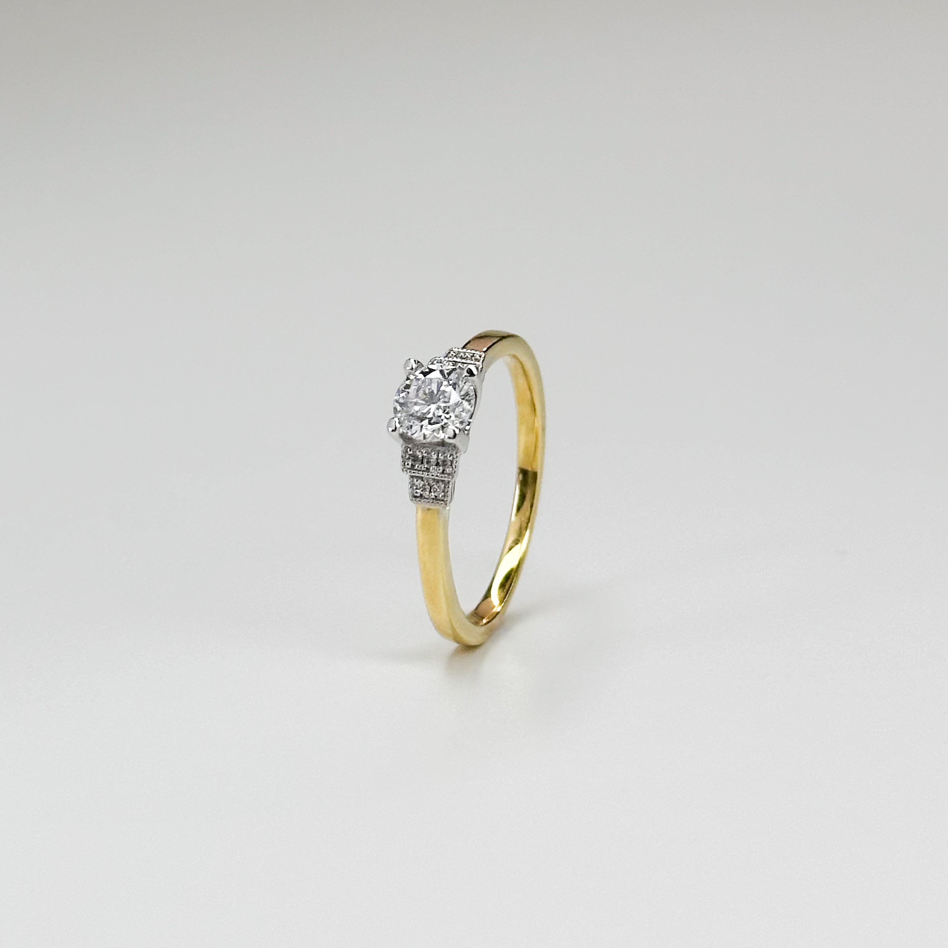 0.51ct Diamond Engagement Ring in Yellow Gold