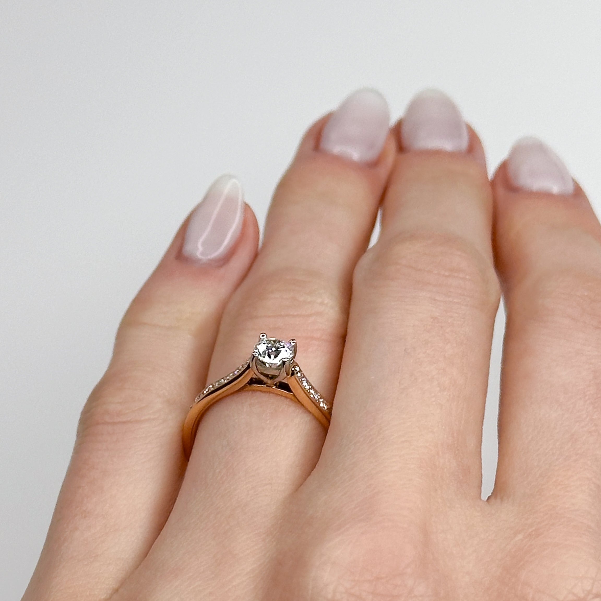 0.40ct GIA Diamond Engagement Ring in Rose Gold