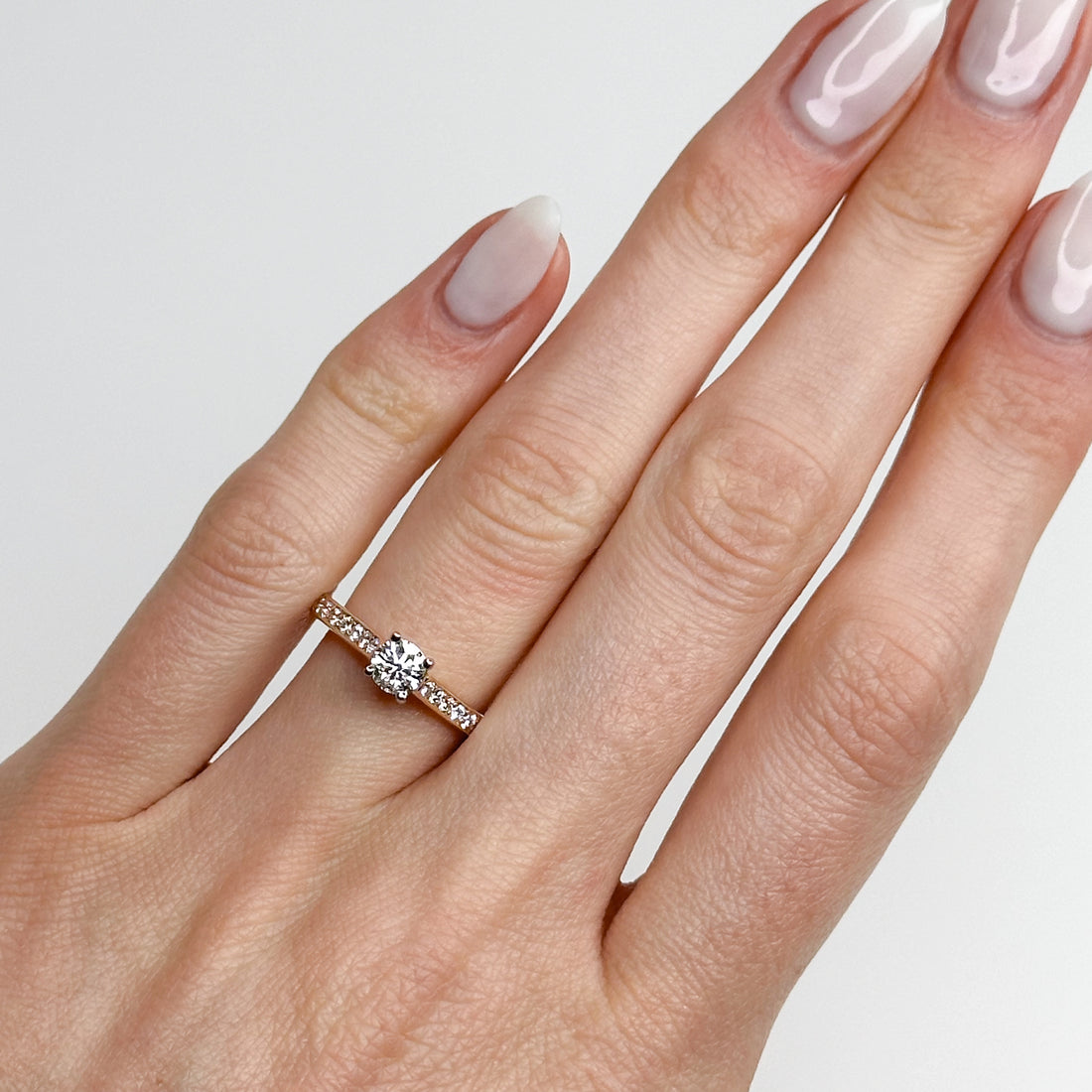 0.40ct GIA Diamond Engagement Ring in Rose Gold