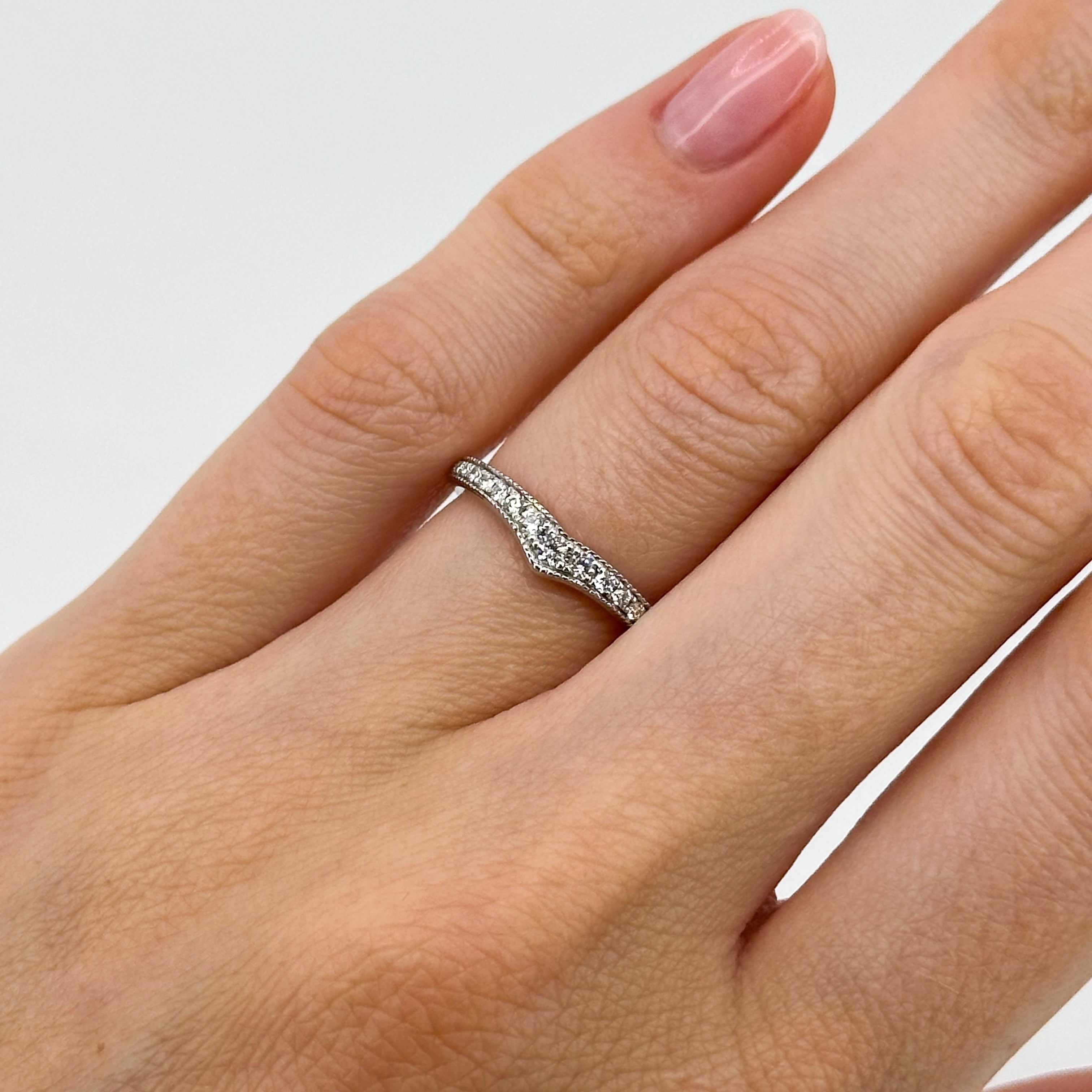 Platinum Eternity Ring with Diamonds