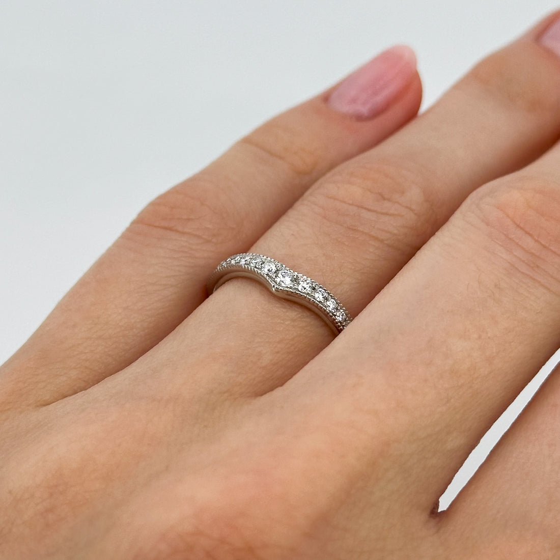 Platinum Eternity Ring with Diamonds