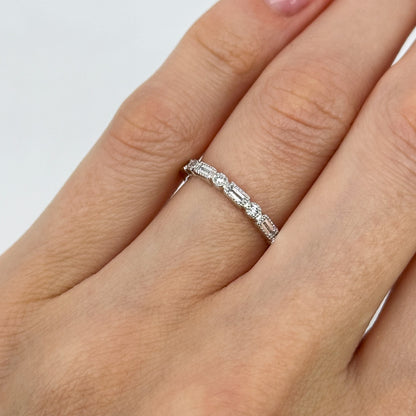 Platinum Eternity Ring with Diamonds