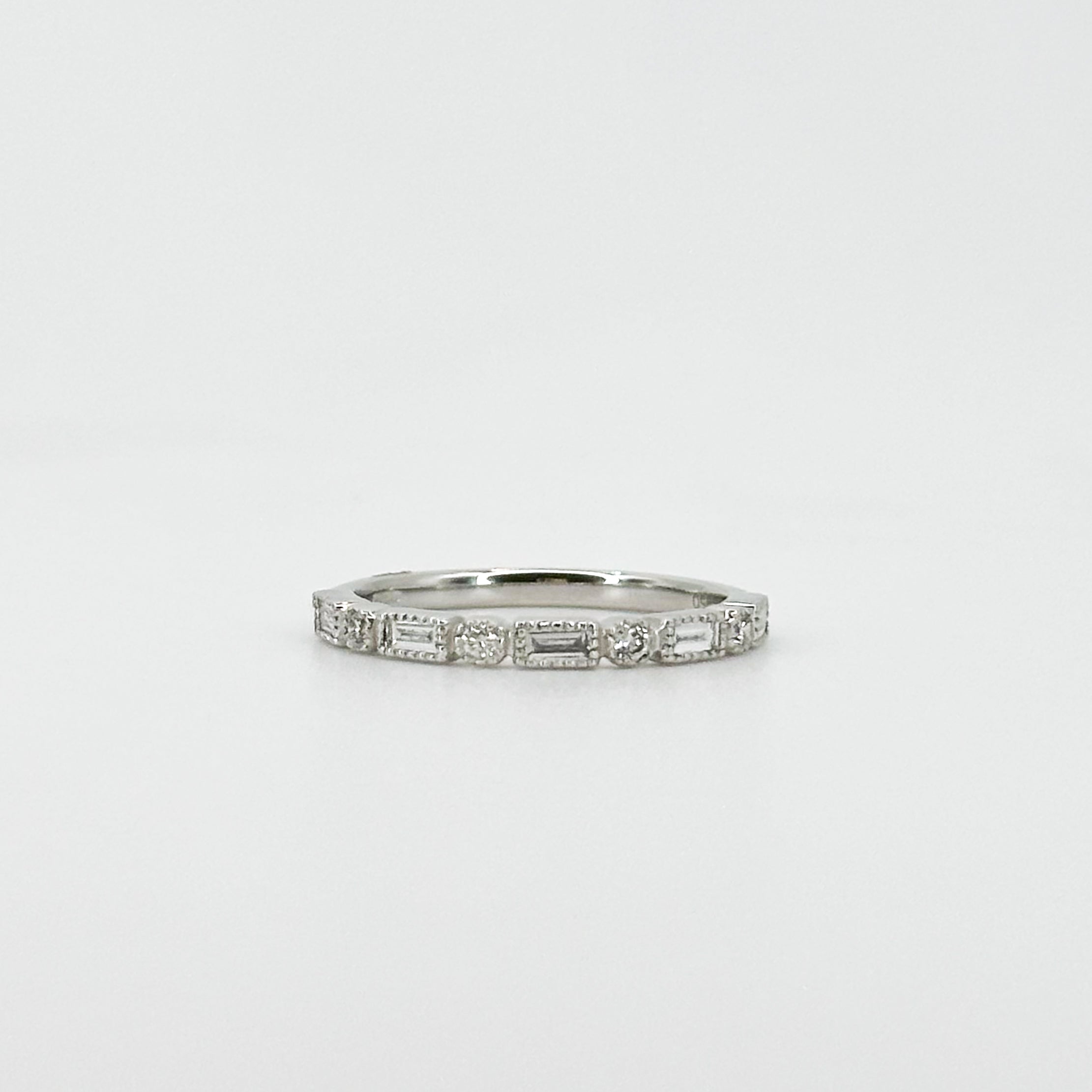 Platinum Eternity Ring with Diamonds