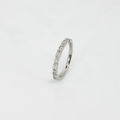 Platinum Eternity Ring with Diamonds