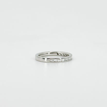 Baguette Cut Diamond Eternity Band in Platinum