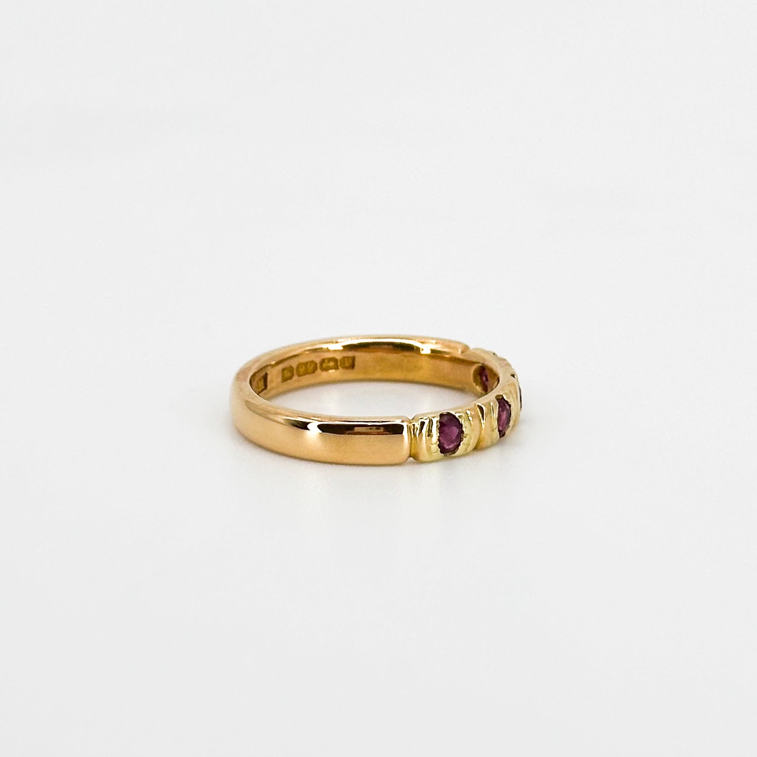 Yellow Gold Ring with Rubies