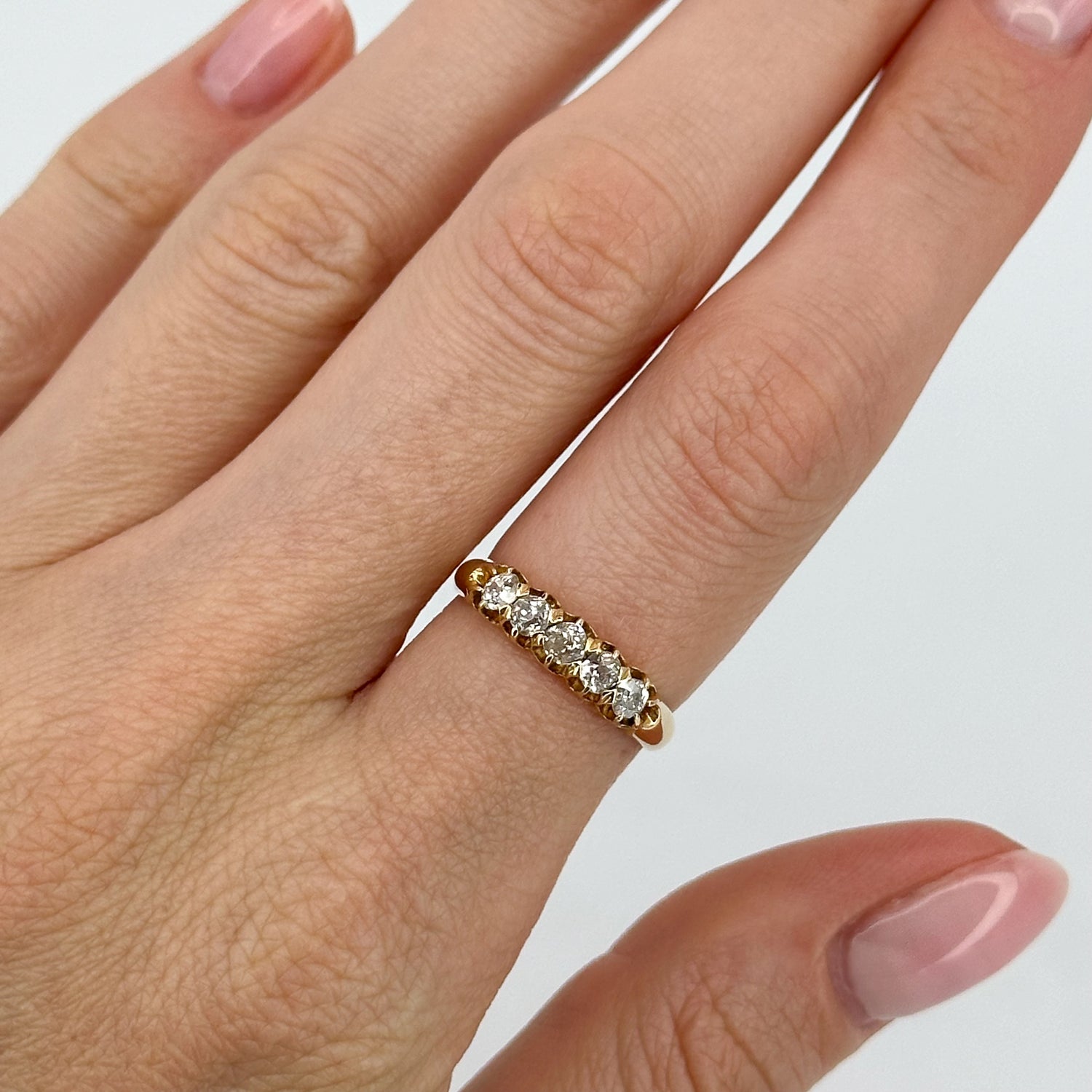 Diamond Eternity Ring with Old Cut Diamonds