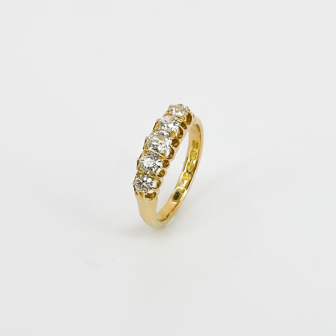 5 Diamond Eternity Ring in Yellow Gold