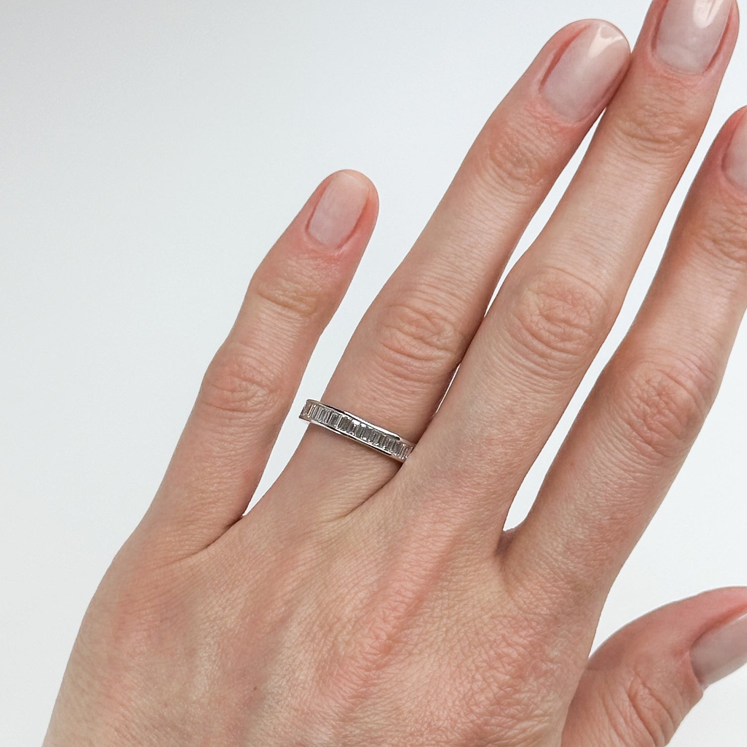 0.65ct Baguette Cut Diamond Eternity Ring