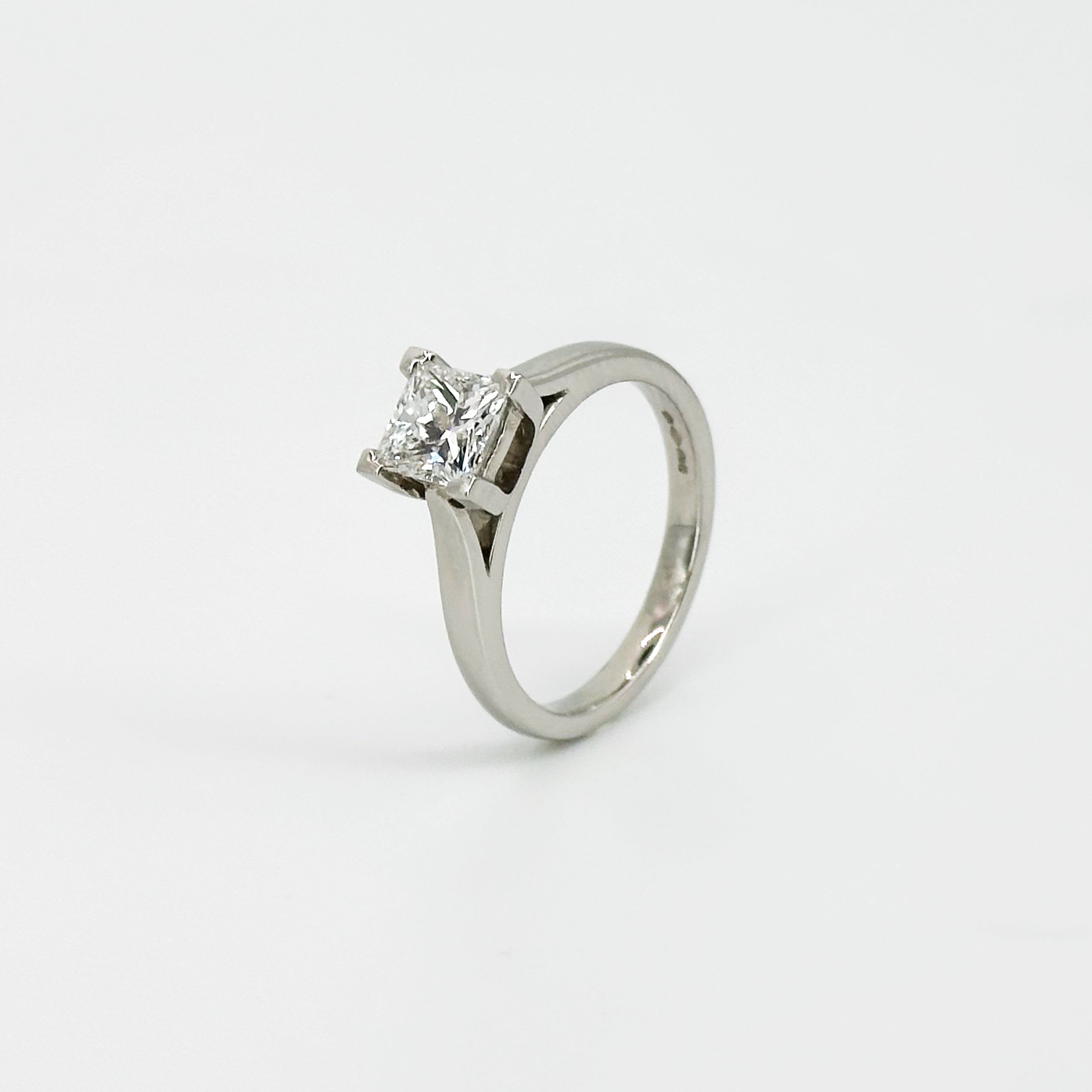 1.02ct GIA Princess Cut Diamond Ring