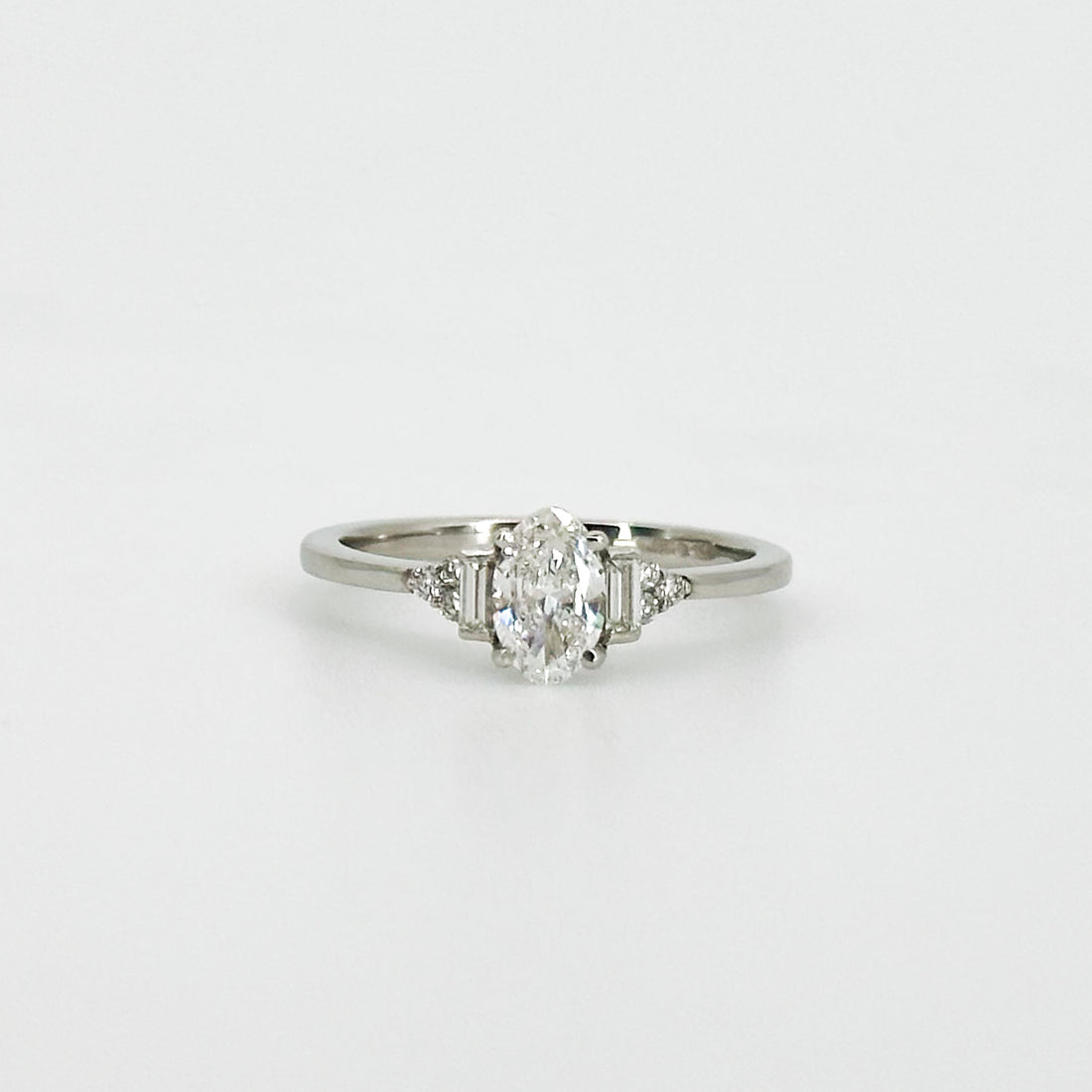 0.50ct Oval Cut GIA Diamond Engagement Ring