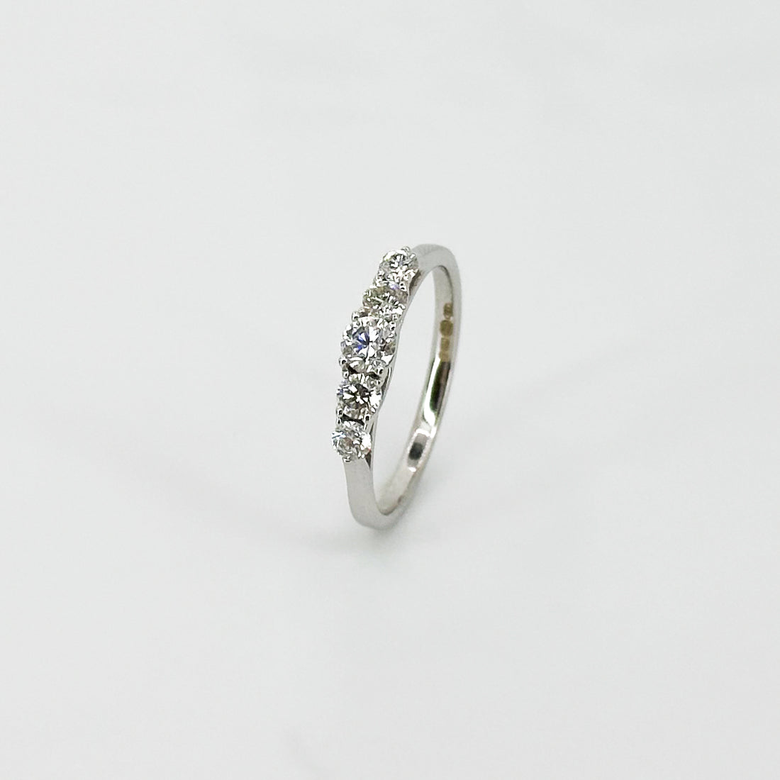 Five Stone Dimond Ring in Platinum