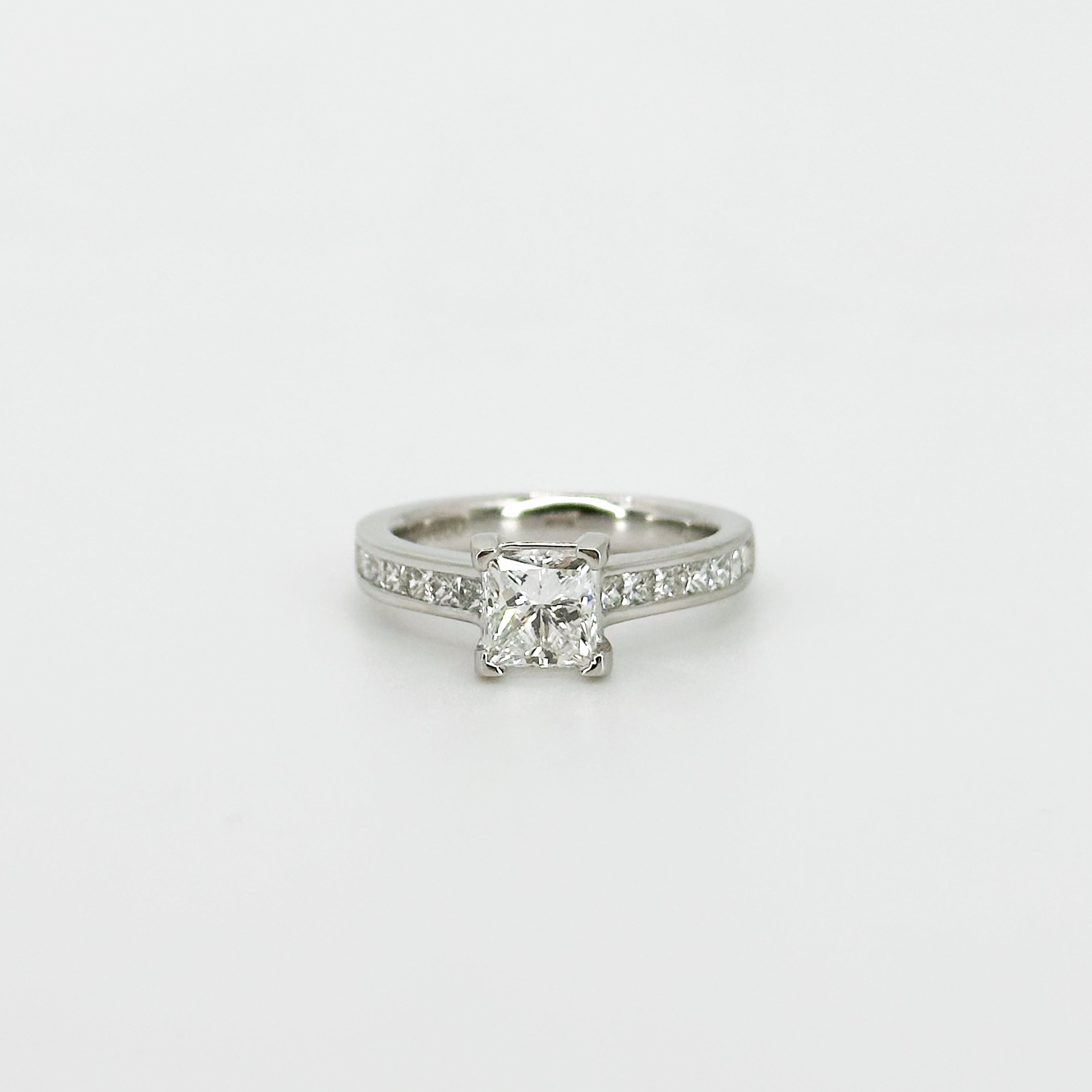 1.11ct GIA Princess Cut Diamond Ring