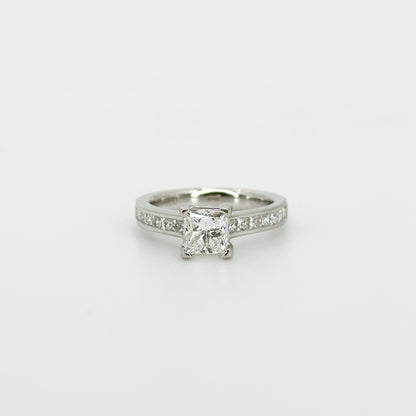 1.11ct GIA Princess Cut Diamond Ring