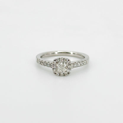 0.30ct GIA Cushion Cut Diamond Ring