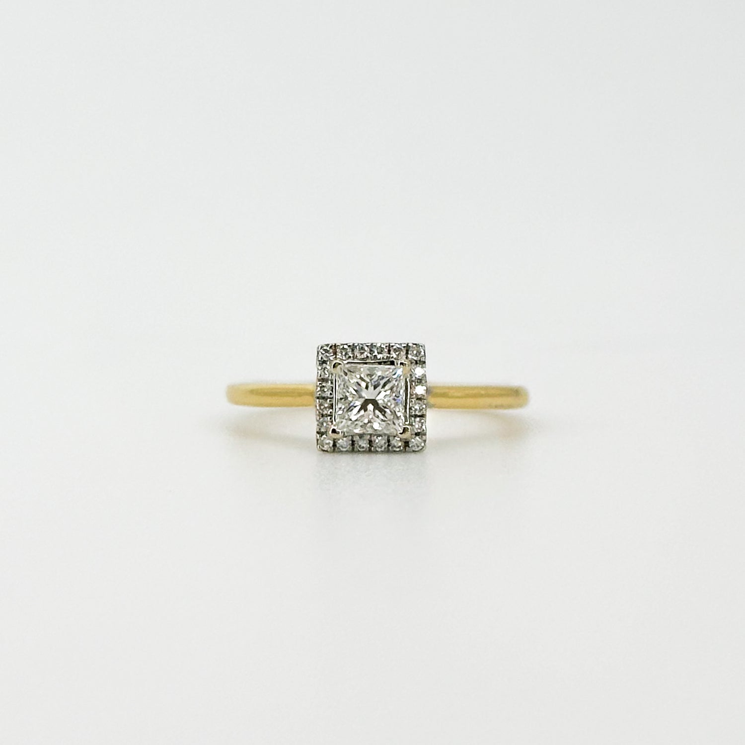 0.40ct Princess Cut GIA Diamond Ring