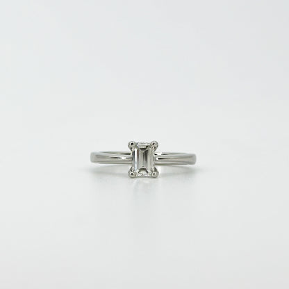 0.45ct Emerald Cut GIA Diamond Ring