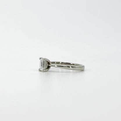 0.45ct Emerald Cut GIA Diamond Ring