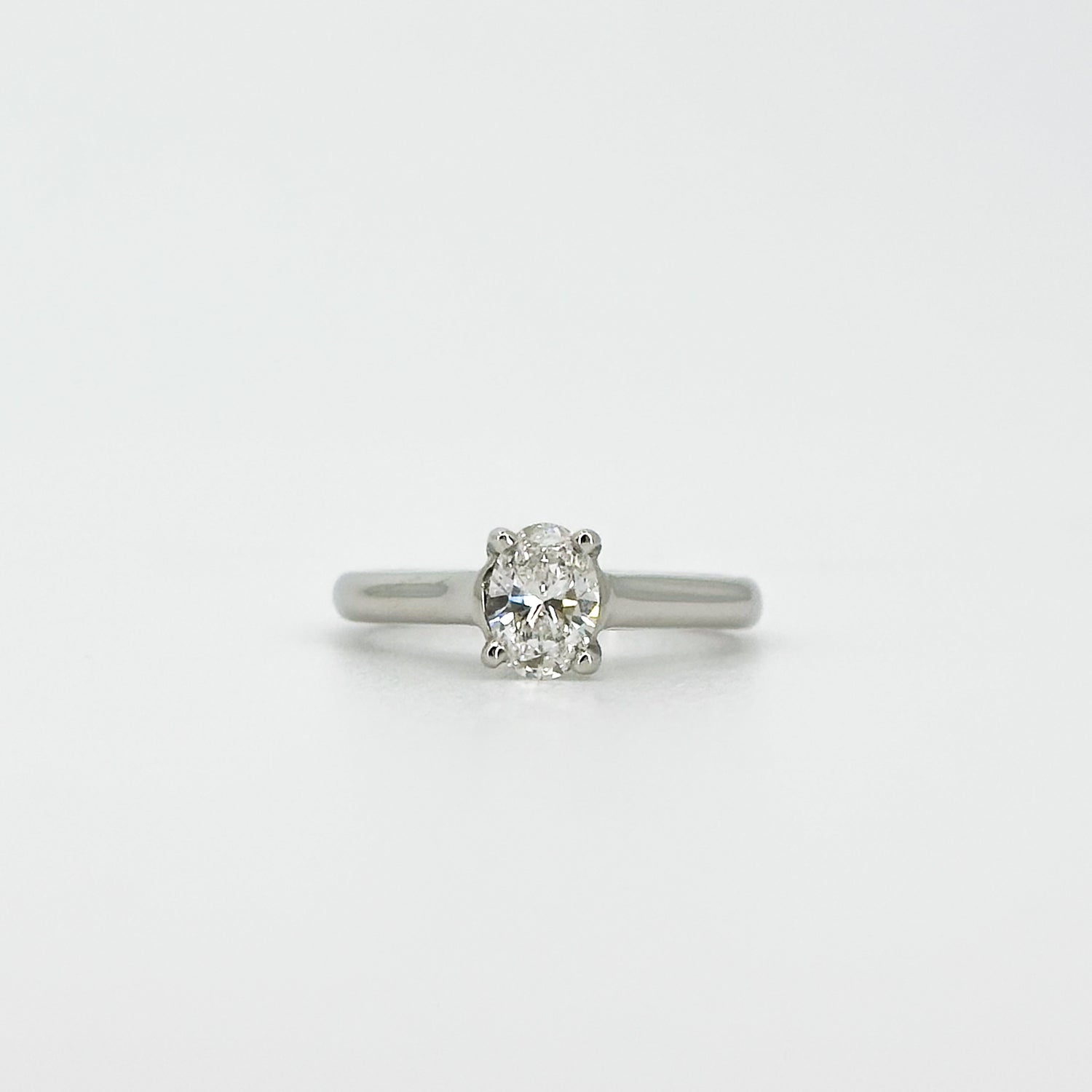 0.71ct Oval Cut GIA Diamond Ring