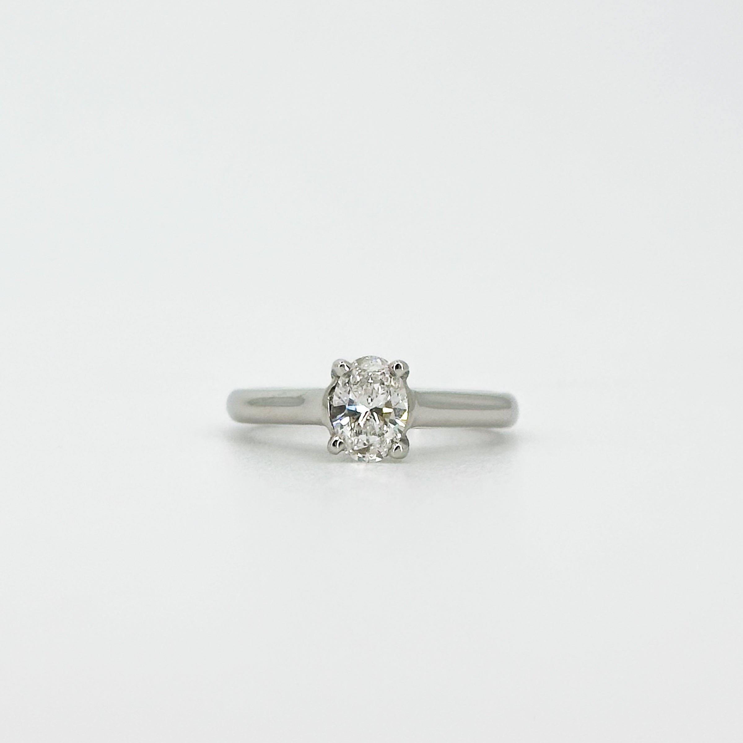 0.71ct Oval Cut GIA Diamond Ring