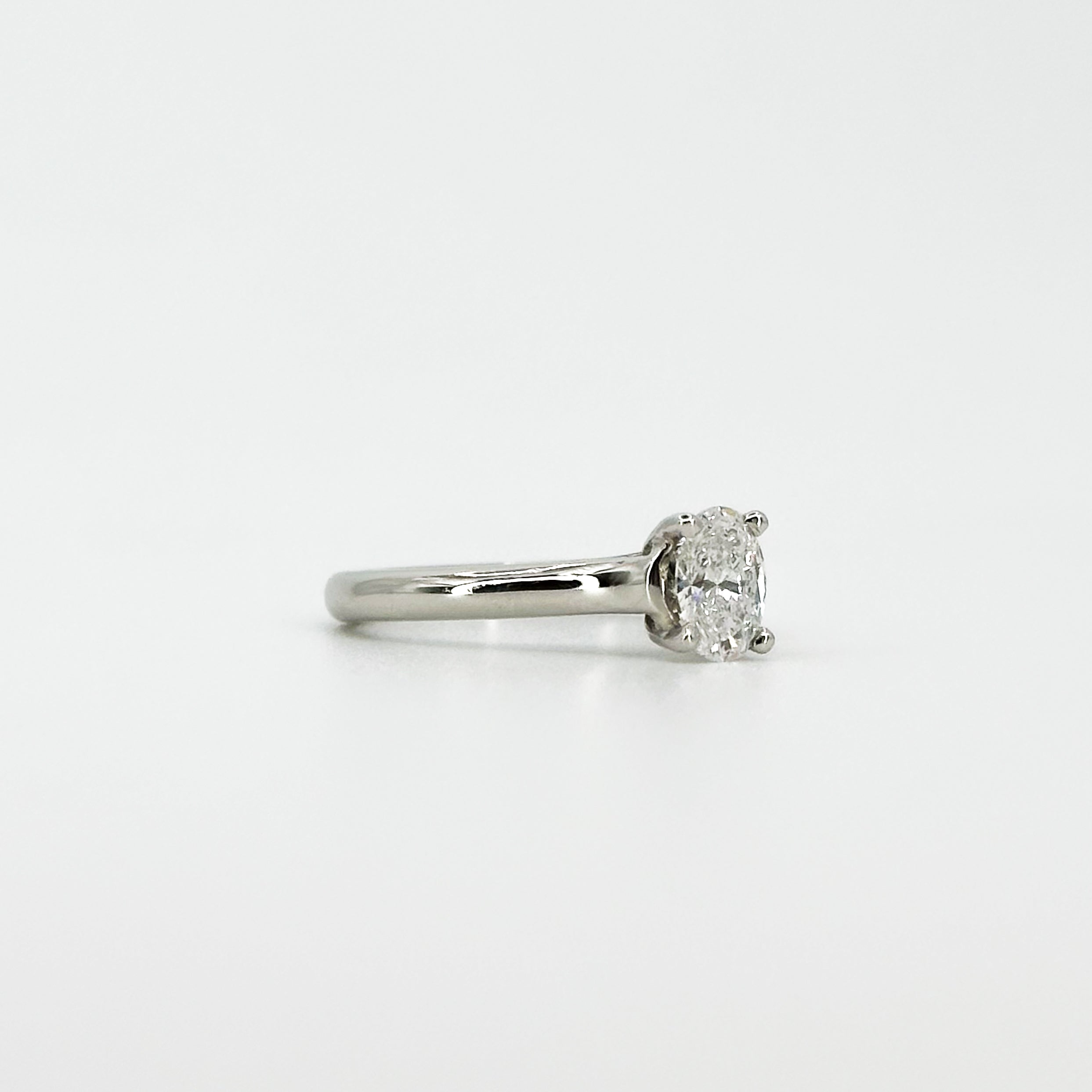 0.71ct Oval Cut GIA Diamond Ring