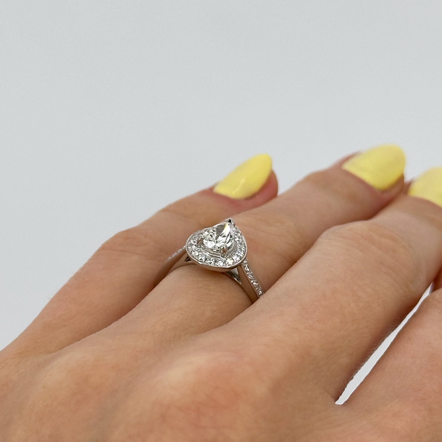 0.51ct Pear Shape GIA Diamond Ring