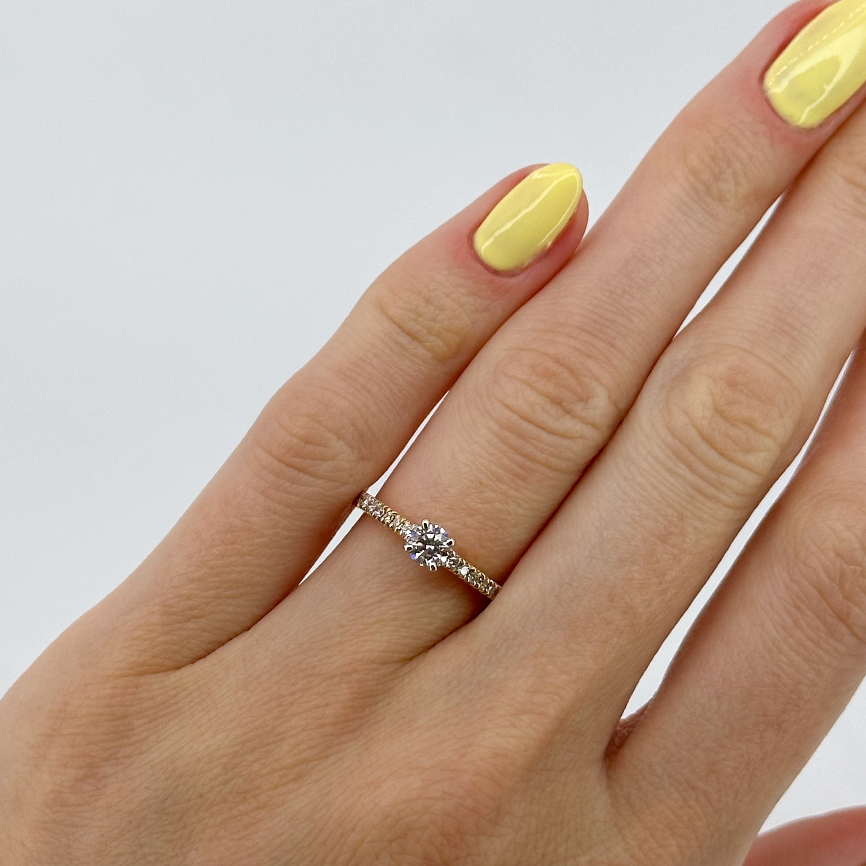 0.30ct GIA Diamond Engagement Ring in Yellow Gold