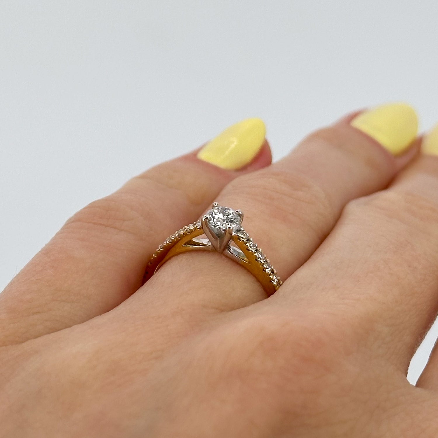 0.30ct GIA Diamond Engagement Ring in Yellow Gold