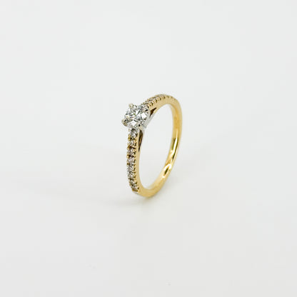 0.30ct GIA Diamond Engagement Ring in Yellow Gold