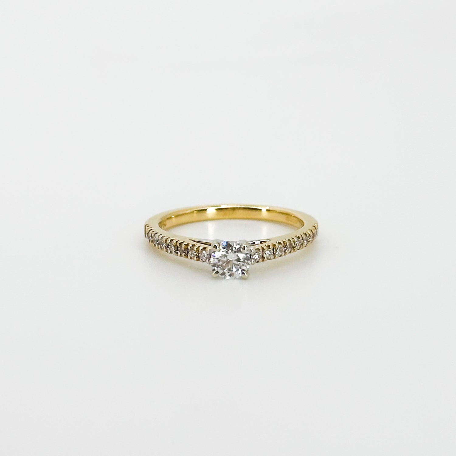 0.30ct GIA Diamond Engagement Ring in Yellow Gold