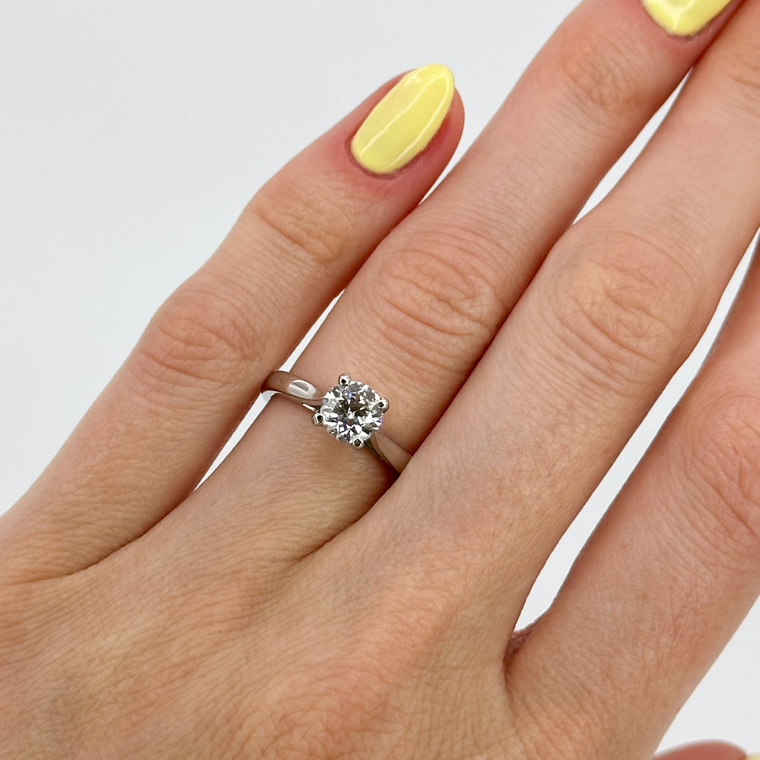 1.00ct Solitaire Diamond Ring in Platinum