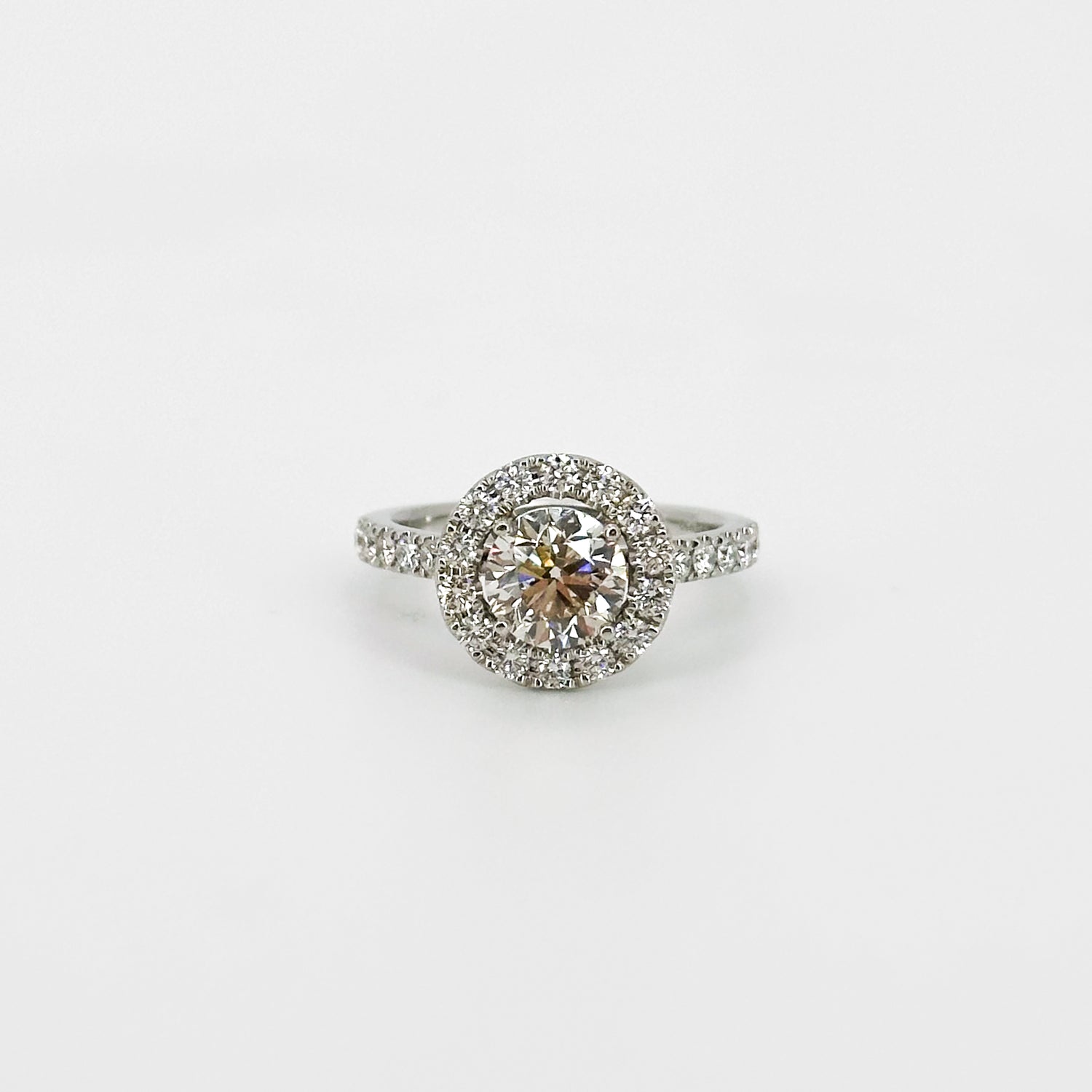 1.50ct Diamond Engagement Ring with Diamond Halo