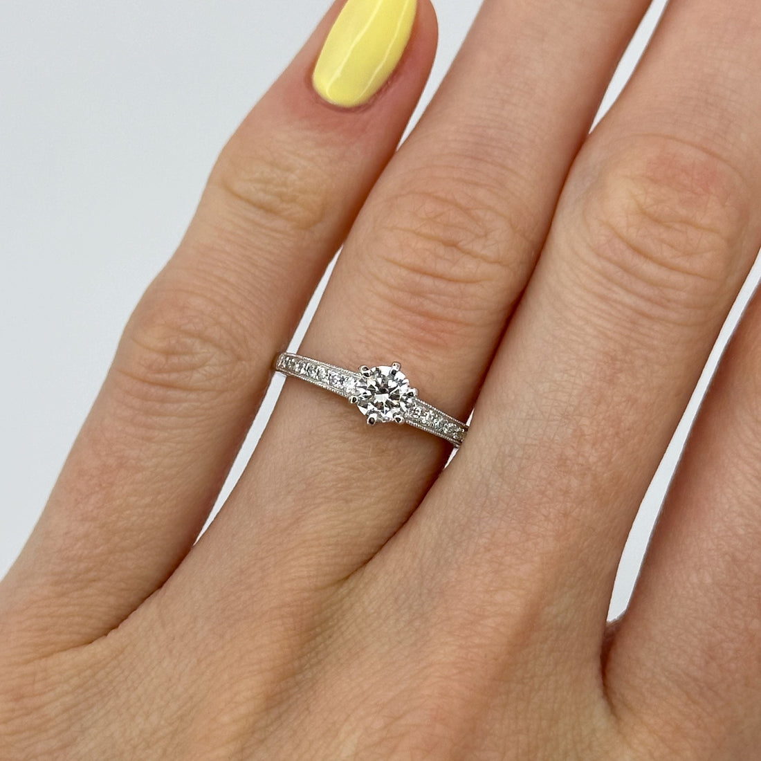 0.40ct GIA Diamond Engagement Ring in Platinum