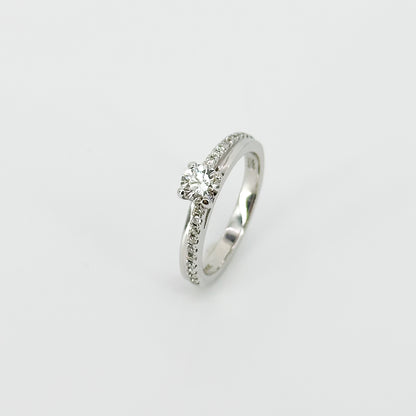 0.35ct Diamond Engagement Ring in White Gold