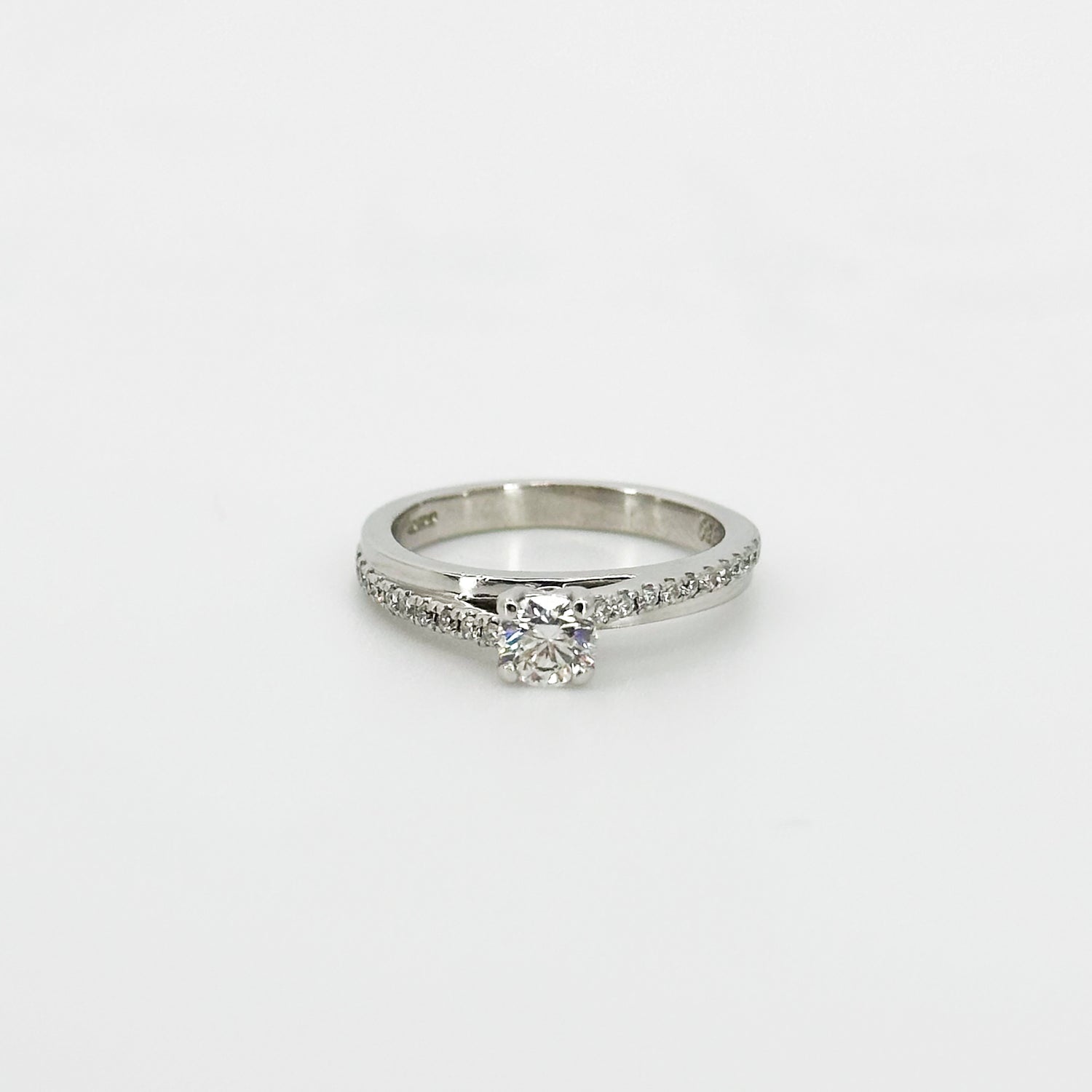 0.35ct Diamond Engagement Ring in White Gold