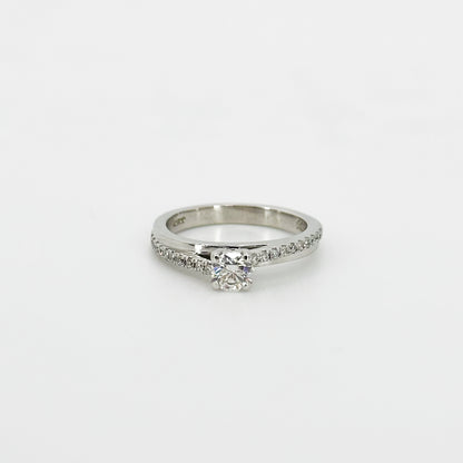 0.35ct Diamond Engagement Ring in White Gold