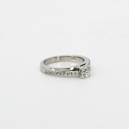 0.35ct Diamond Engagement Ring in White Gold