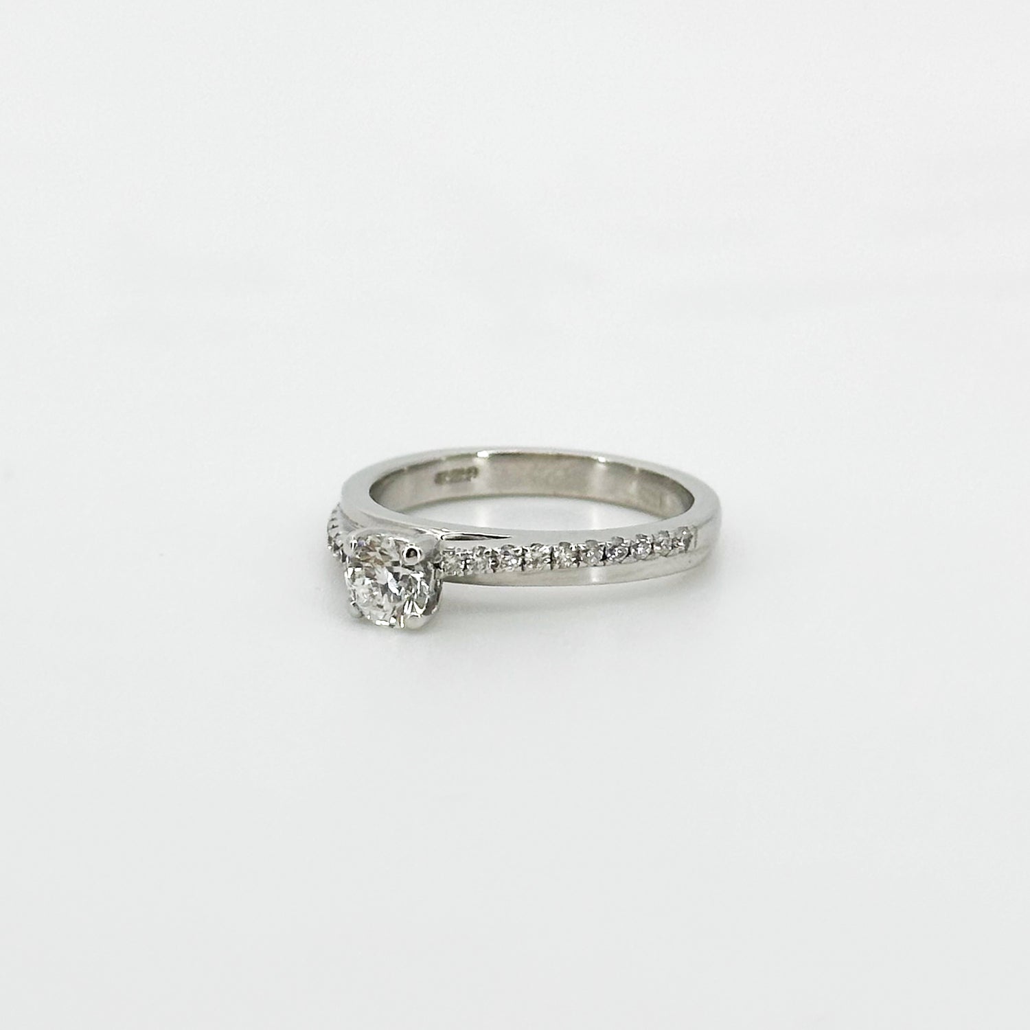 0.35ct Diamond Engagement Ring in White Gold