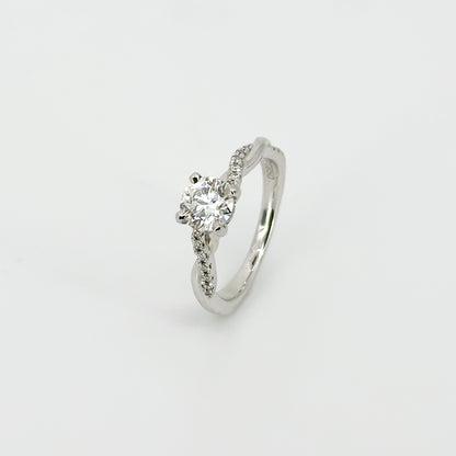 0.73ct GIA Diamond Engagement Ring in Platinum