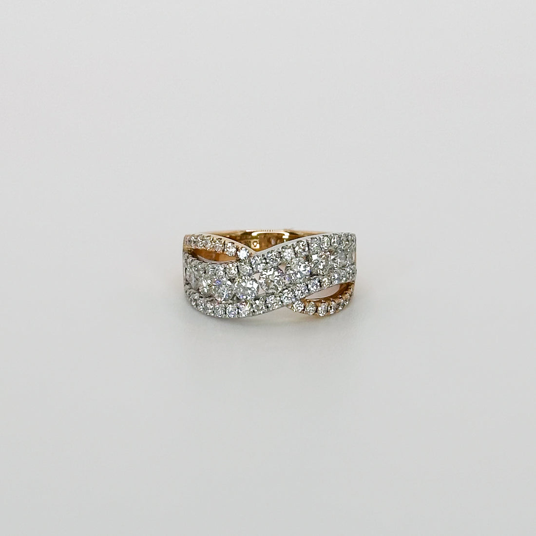 1.80ct Twisted Diamond Eternity Ring