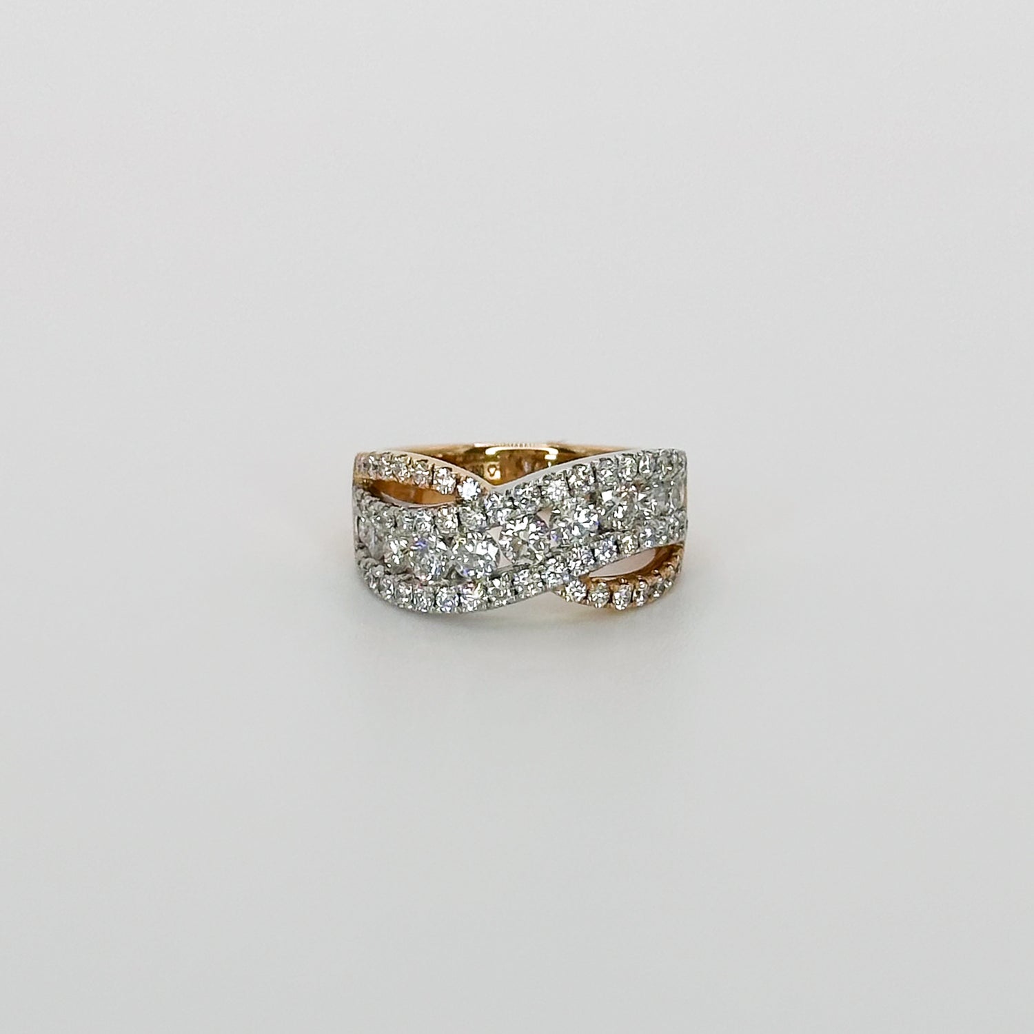 1.80ct Twisted Diamond Eternity Ring