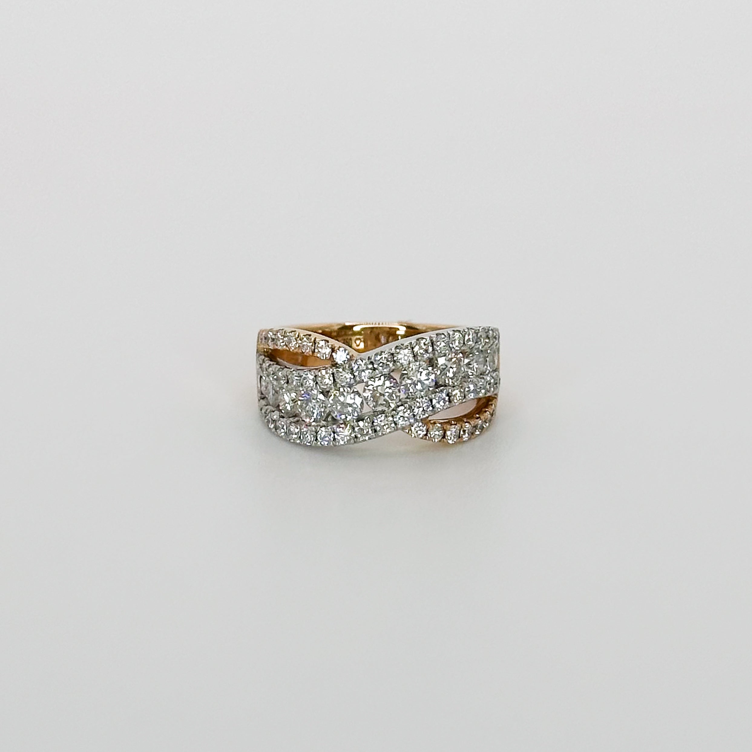 1.80ct Twisted Diamond Eternity Ring