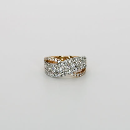 1.80ct Twisted Diamond Eternity Ring