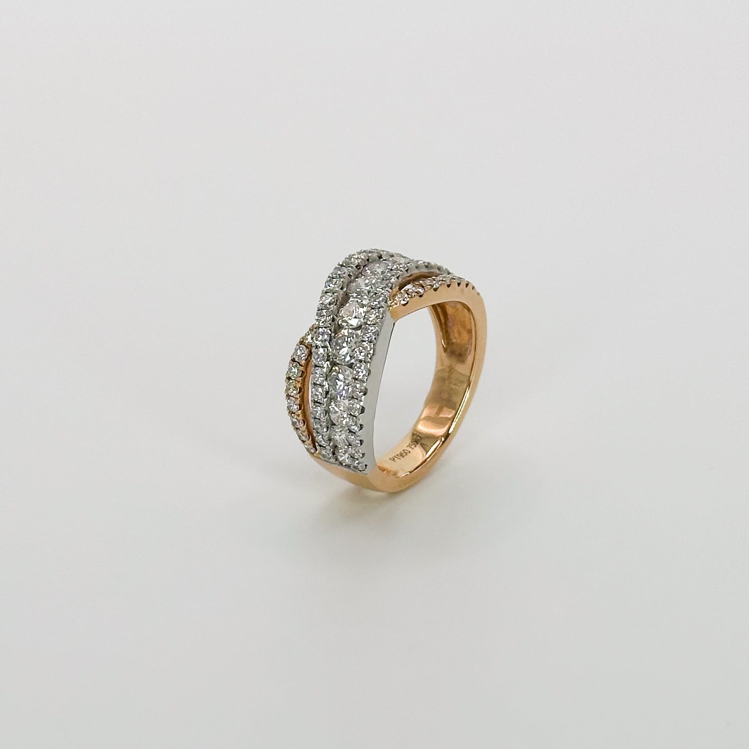 1.80ct Twisted Diamond Eternity Ring