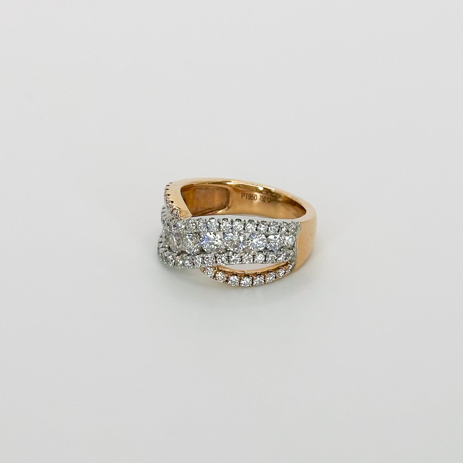 1.80ct Twisted Diamond Eternity Ring