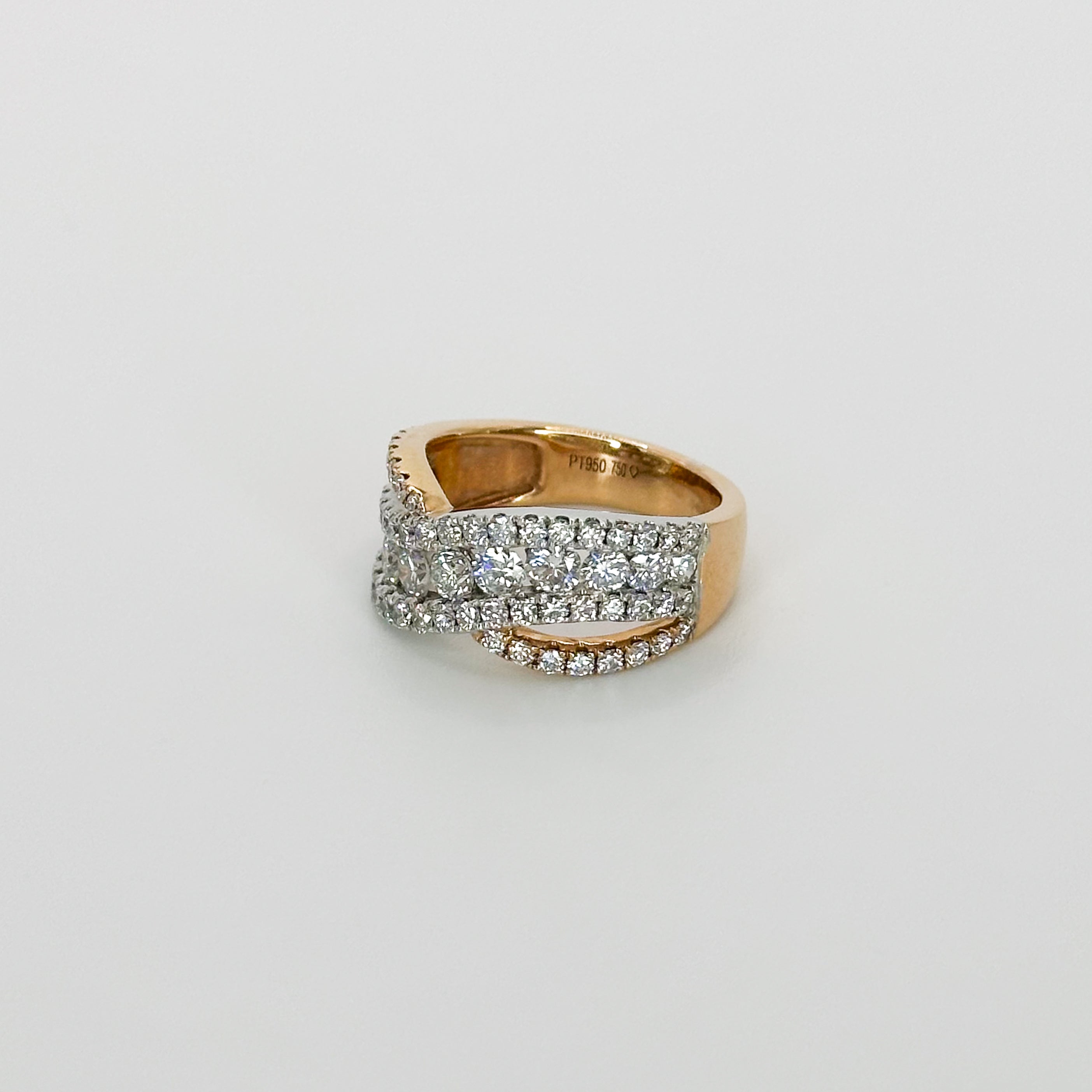 1.80ct Twisted Diamond Eternity Ring