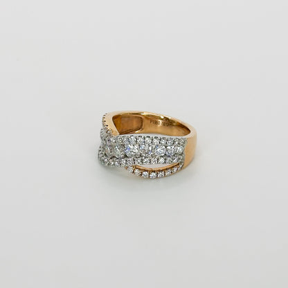 1.80ct Twisted Diamond Eternity Ring