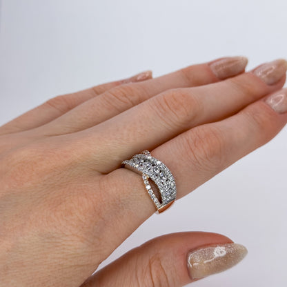 1.80ct Twisted Diamond Eternity Ring